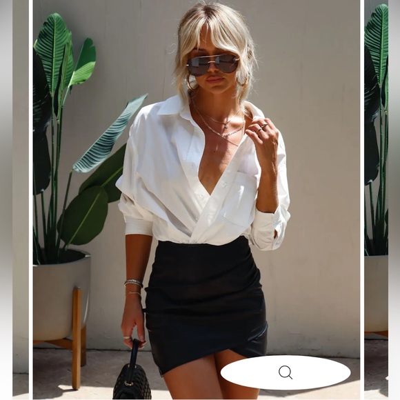 Versatile Leather Skirt - Picture 3 of 4